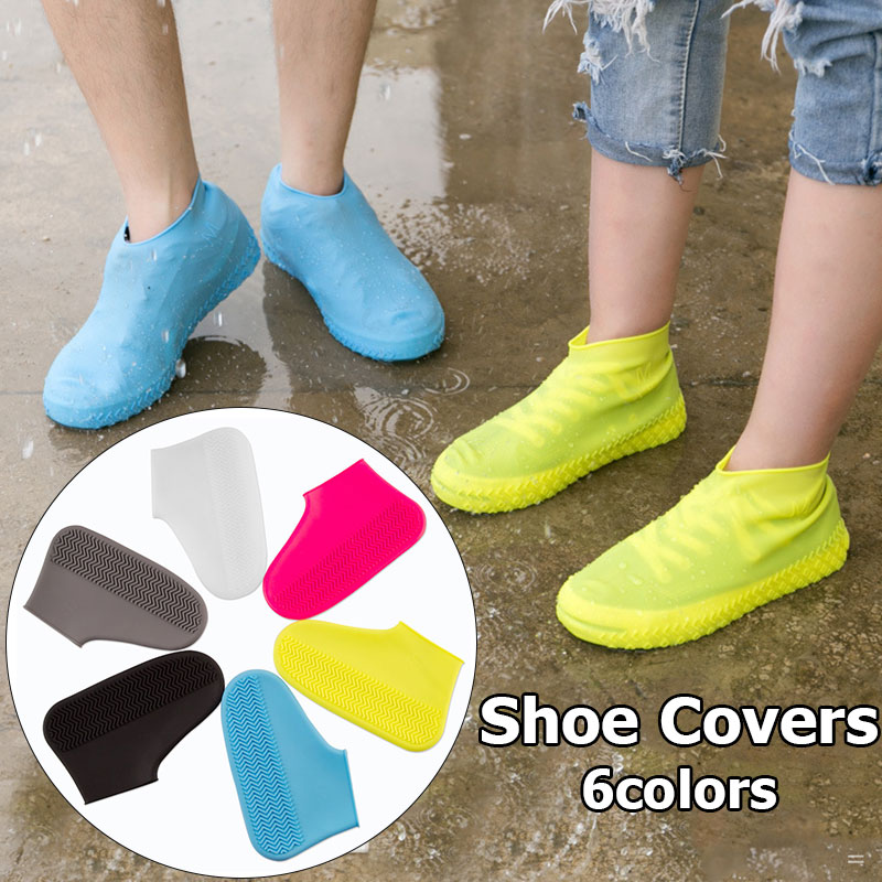 GOODS+GADGETS Couvre-chaussures en silicone Couvre-chaussures imperméables  Chaussures de pluie antidérapantes Couvre-chaussures réutilisables (M  (34-39), Gris) : : Mode