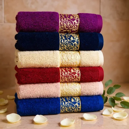 باك منشفة مكون من 6 قطع قطن % 100