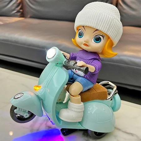 Vespa stunt girl