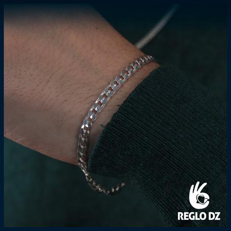 Gourmette Parisienne 6 الفضة الاصلية الإطالية