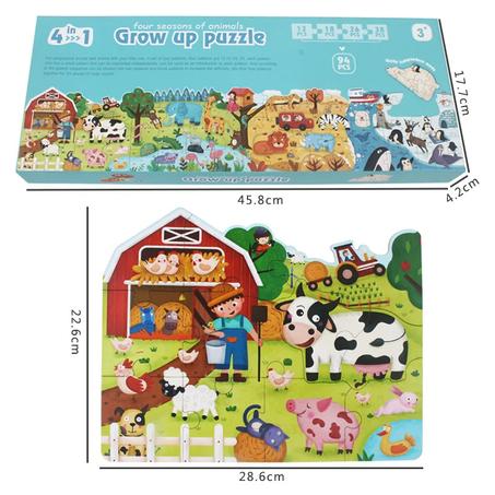 Grow up Puzzle 4 in 1