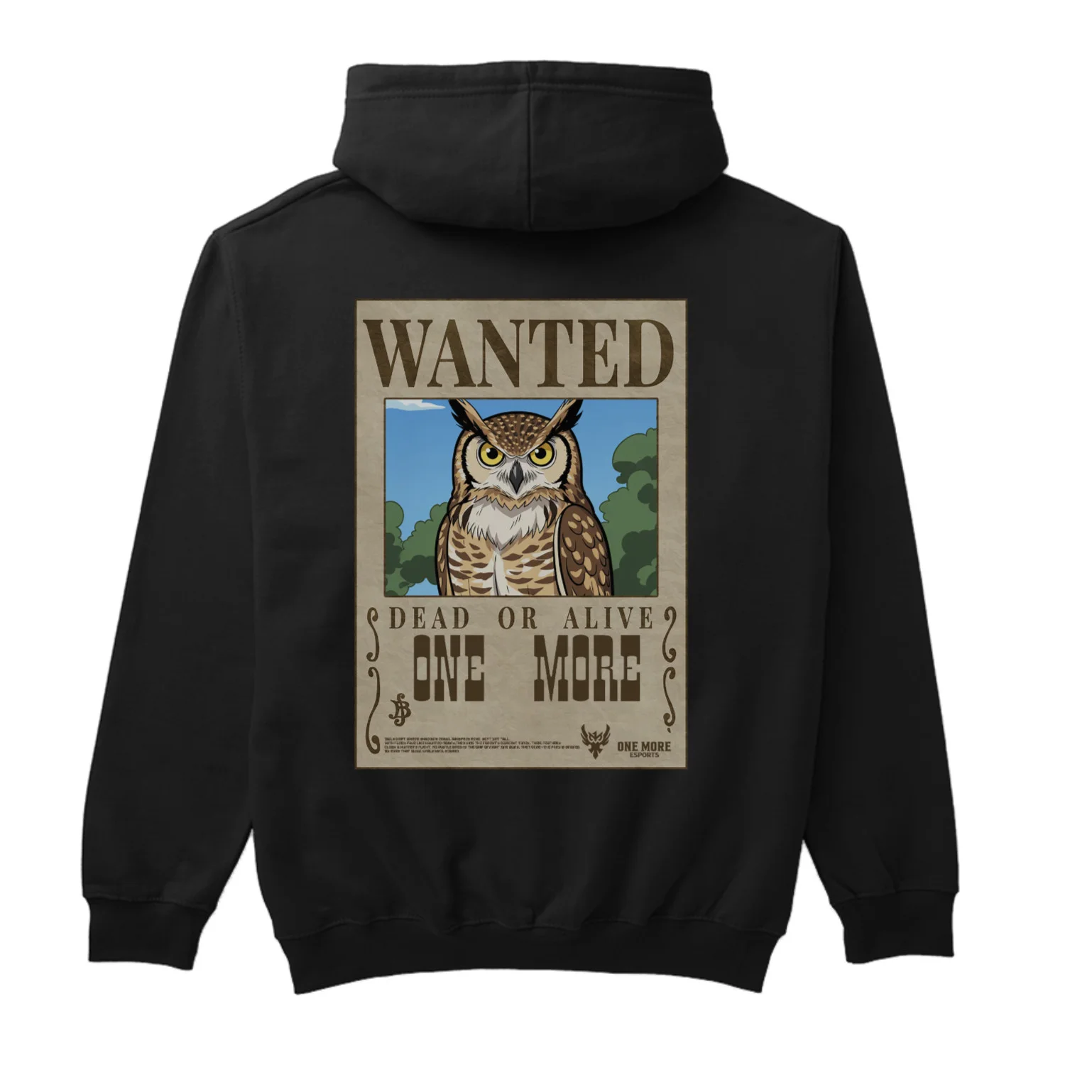 1M Wanted Owl Hoodie