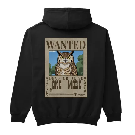 1M Wanted Owl Hoodie