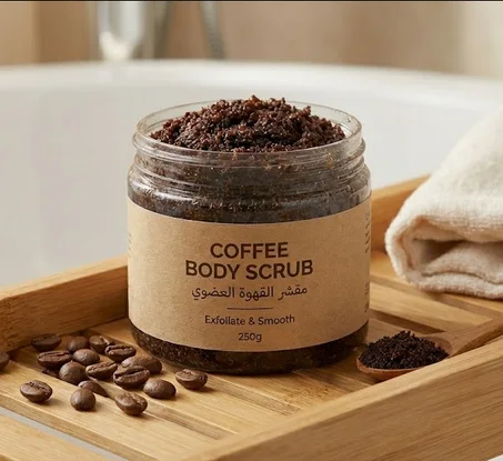مقشر القهوة العضوي للجسم
