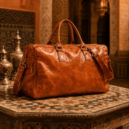 حقيبة سفر جلدية اصيلة