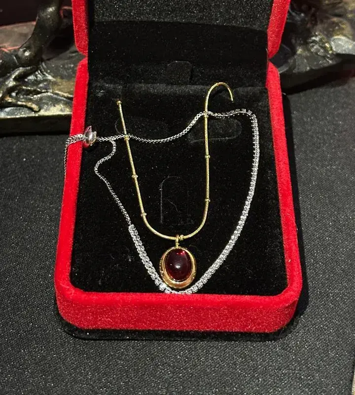 Moonstone Gold Red+Bolo diamant