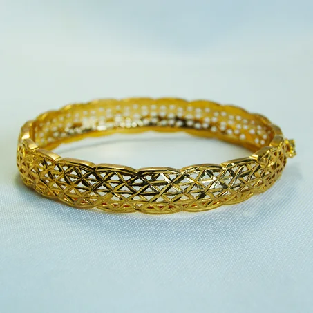 Bracelet Beldi en argent recouvert d'or jaune - 09