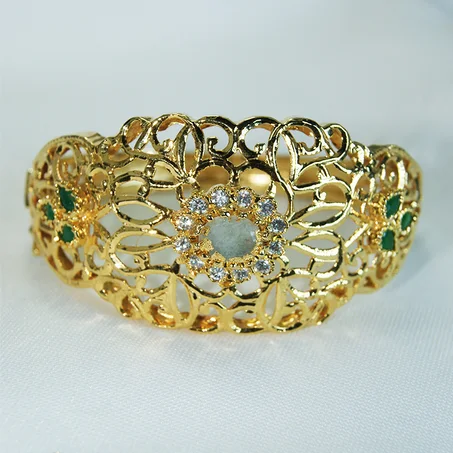 Bracelet Beldi en argent recouvert d'or jaune - 05