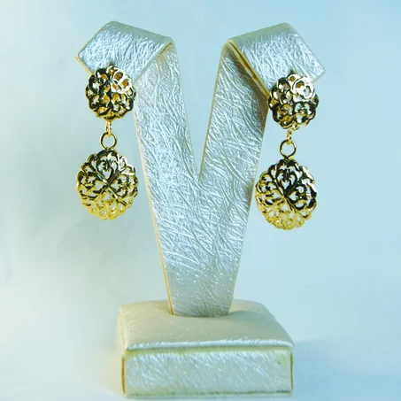boucle beldi en argent recouvert d'or jaune-01