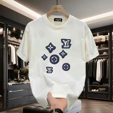 صيف جديد جولة الرقبة Ins تنوعا القطن تي شيرت الرجال المطبوعة قصيرة الأكمام عارضة نصف كم العلامة التجارية العصرية الجبهة الكتف