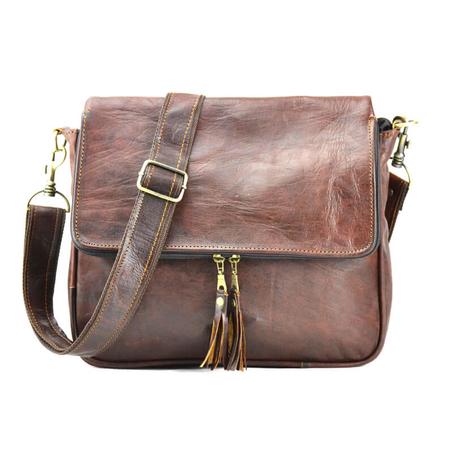 Borsa A Tracolla In Pelle Lucida /C10M