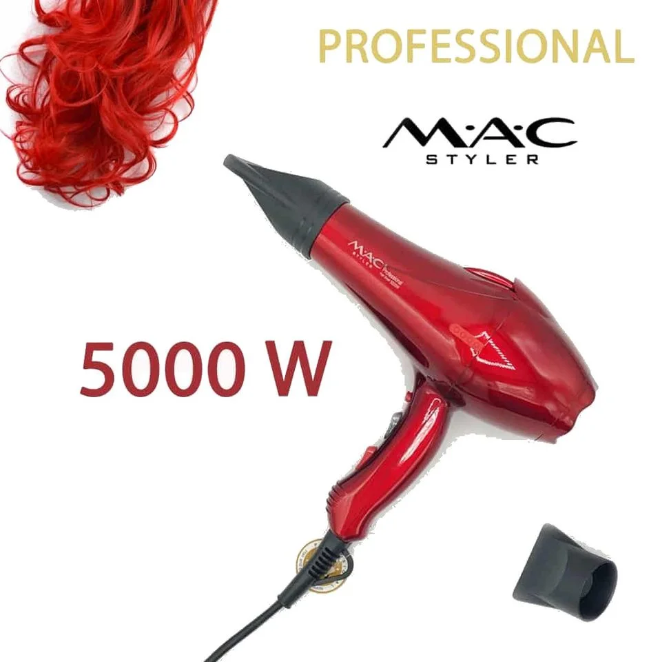 Sèche Cheveux Salon 5000 W - AC Moteur - Rouge