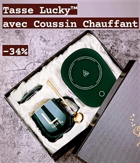 Tasse Lucky™ avec Coussin Chauffant