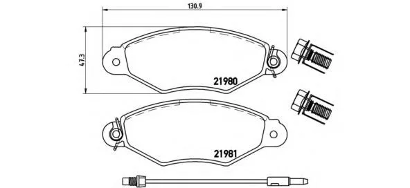BREMBO Prime P 56 038 Plaquettes de frein