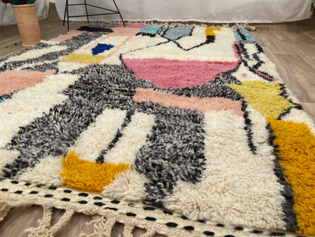 Moroccan Rug, Beni Ourain Rug, Area Rugs for Bedroom, Morrocan Rug, Colorful morrocan rug, Large Moroccan rug, Moroccan rug 9x12