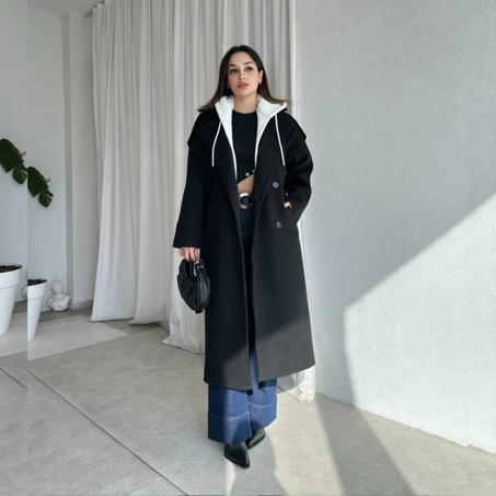 Manteau + capuche intégrée "Majesté Urbaine"