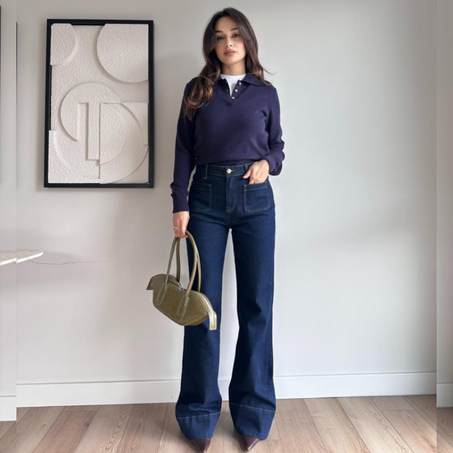 Pull à col boutonné