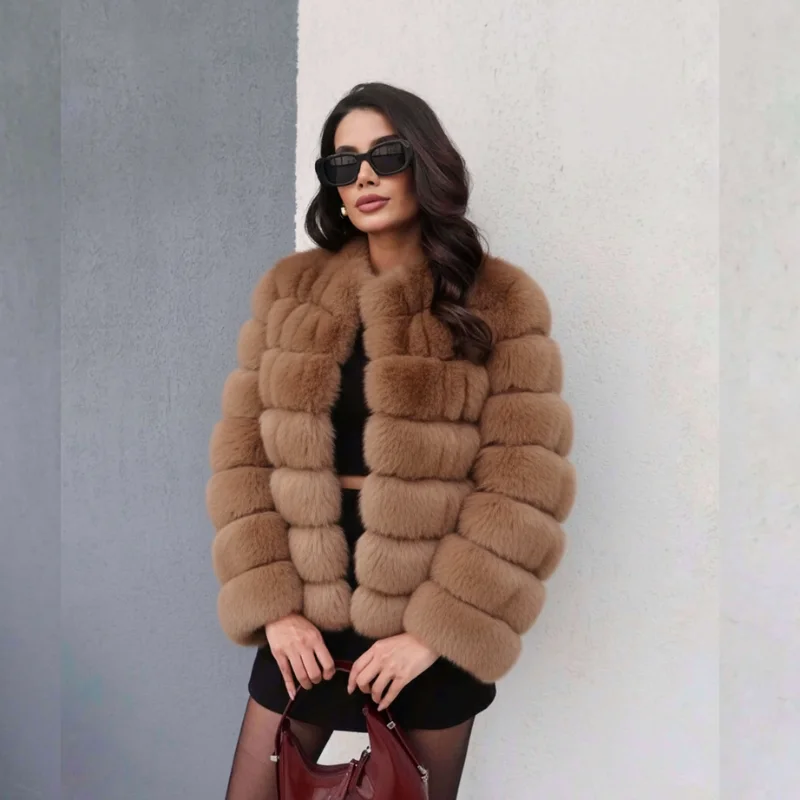 Veste doudoune en fourure "Déesse Sacrée" - Collection Cleopatra