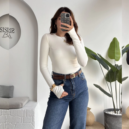 Body Col Rond Manches Longues