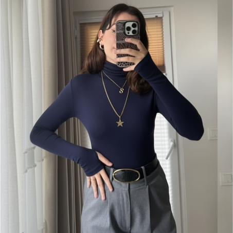 Body Col Monté Manches Trouées