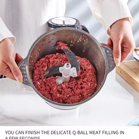 مفرمة للحوم منزلية من الفولاذ المقاوم للصدأ ، خلاط عالي الطاقة ، محضرة طعام متعددة الوظائف ، مروحية كهربائية