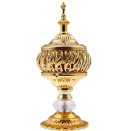 مبخرة حامل معدني مبخرة مخروط العربية عصا اللبان خمر Bakhoor لفائف الرماد الماسك الحديد الروائح العطر