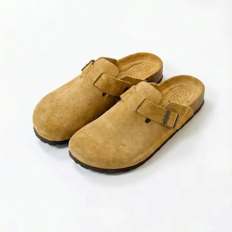 Sabots en Daim Tabac