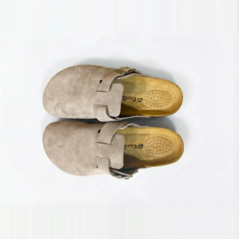 Sabots en Daim Taupe