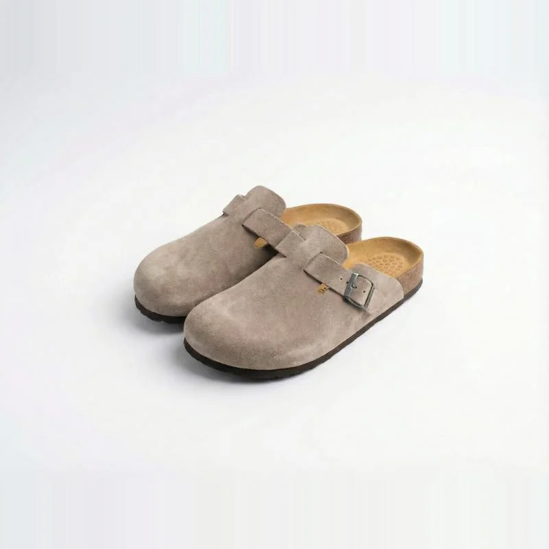 Sabots en Daim Taupe