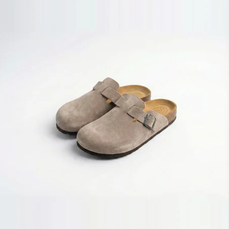 Sabots en Daim Taupe