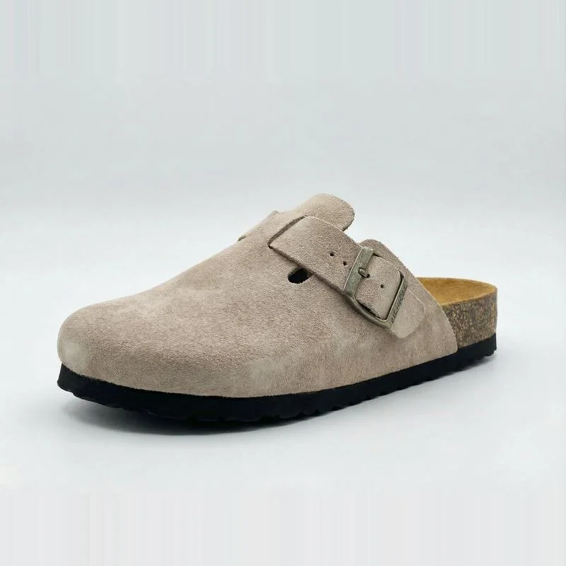 Sabots en Daim Taupe