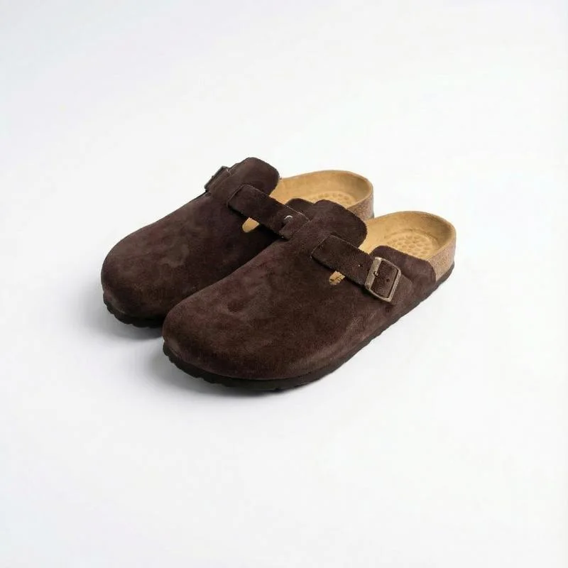 Sabots en Daim Marron