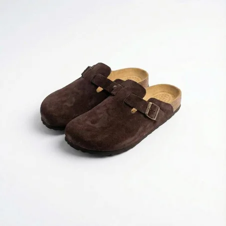 Sabots en Daim Marron