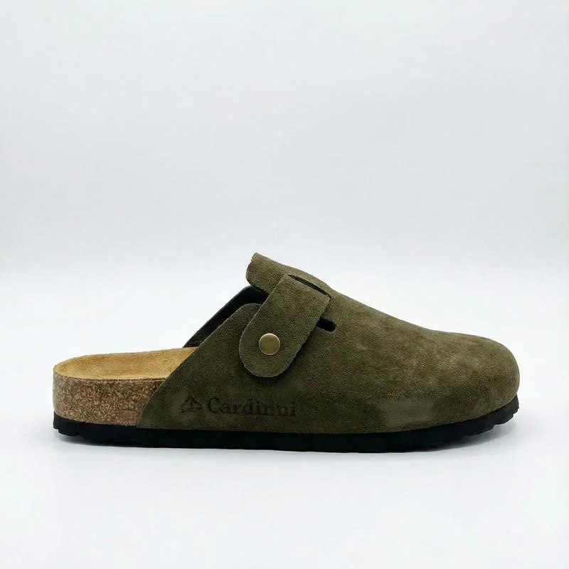 Sabots en Daim Vert Thym