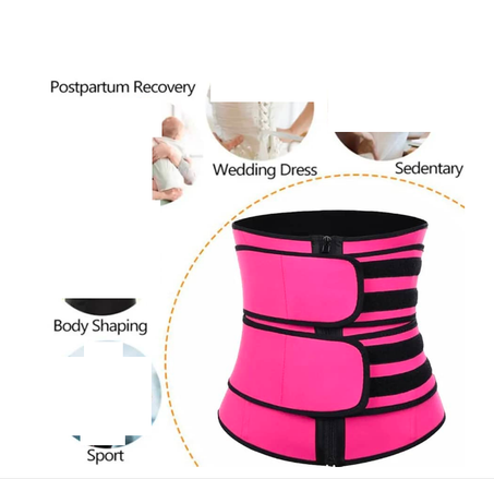 حزام وسحاب الاصلي مشد تدريب الخصر وحرق الدهون