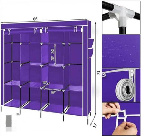 دولاب الملابس متعدد الأستخدام قماش