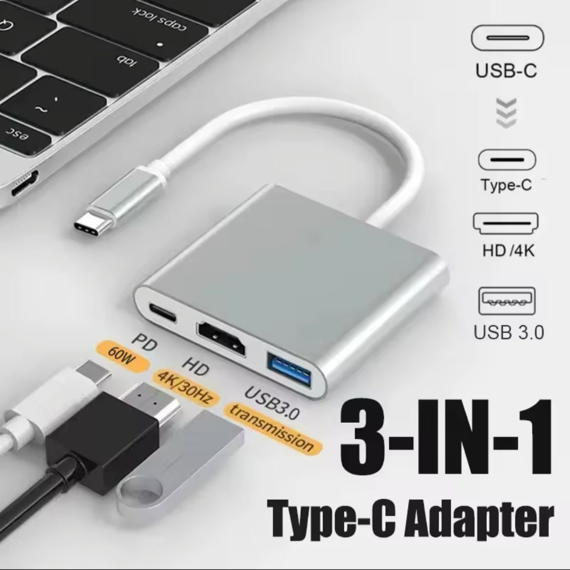 محول كابل متوافق مع USB-C