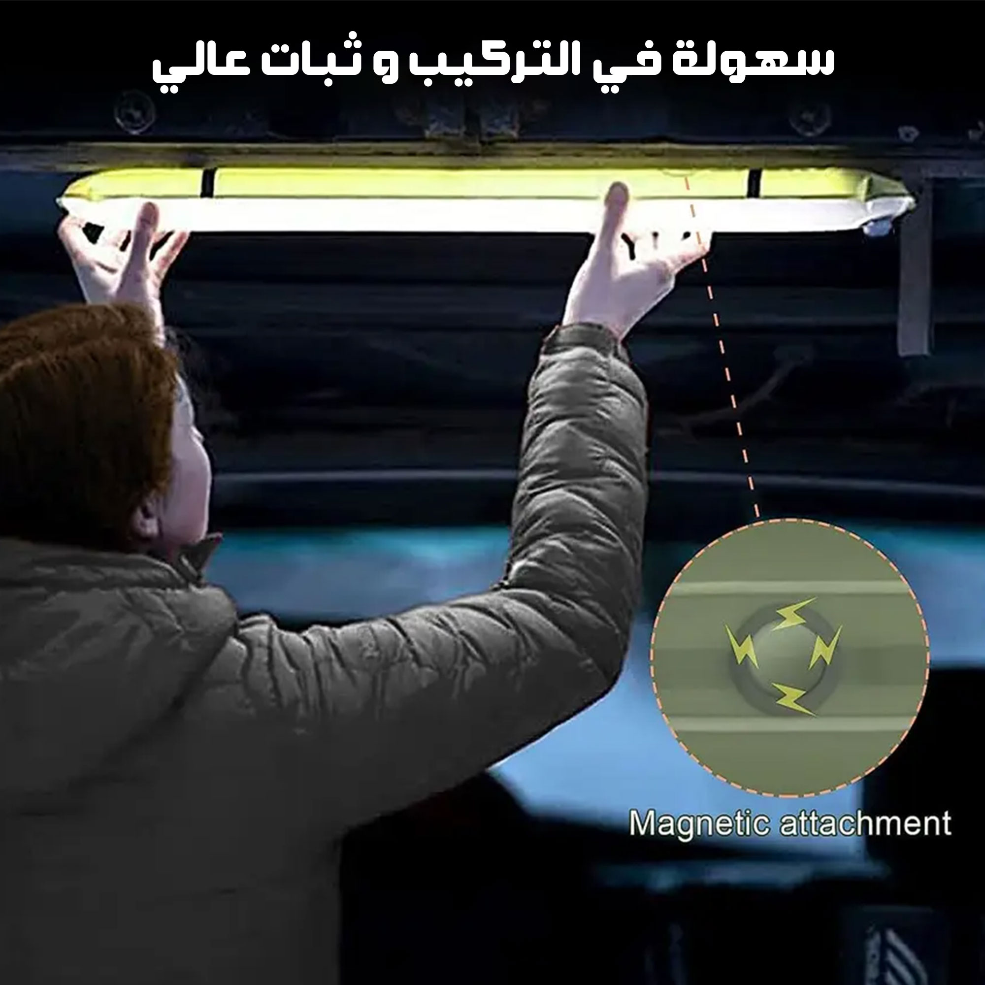 • فانوس تخييم قابل لاعادة الشحن والنفخ