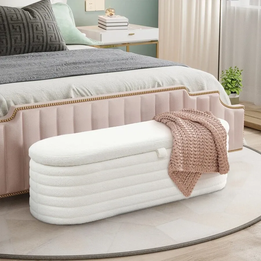 Banc de Rangement Ovale Moderne Lux
