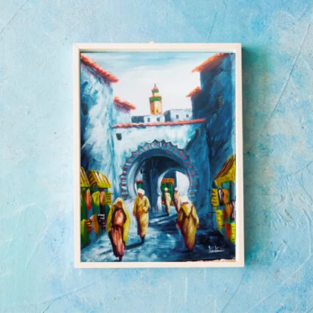 Chefchaouen ,tableau Peinte à la Main sur la toile (copy)