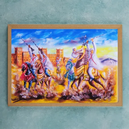 Tborida ,tableau Peinte à la Main sur la toile