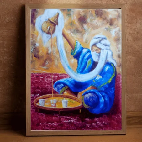 The Maroc ,Tableau Peinte à la Main sur la toile