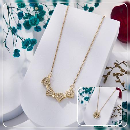 Collier COEUR en acier inoxydable