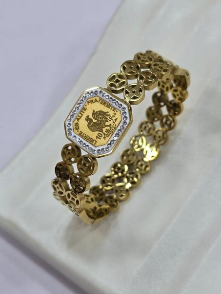 Bracelet LV en acier inoxydable