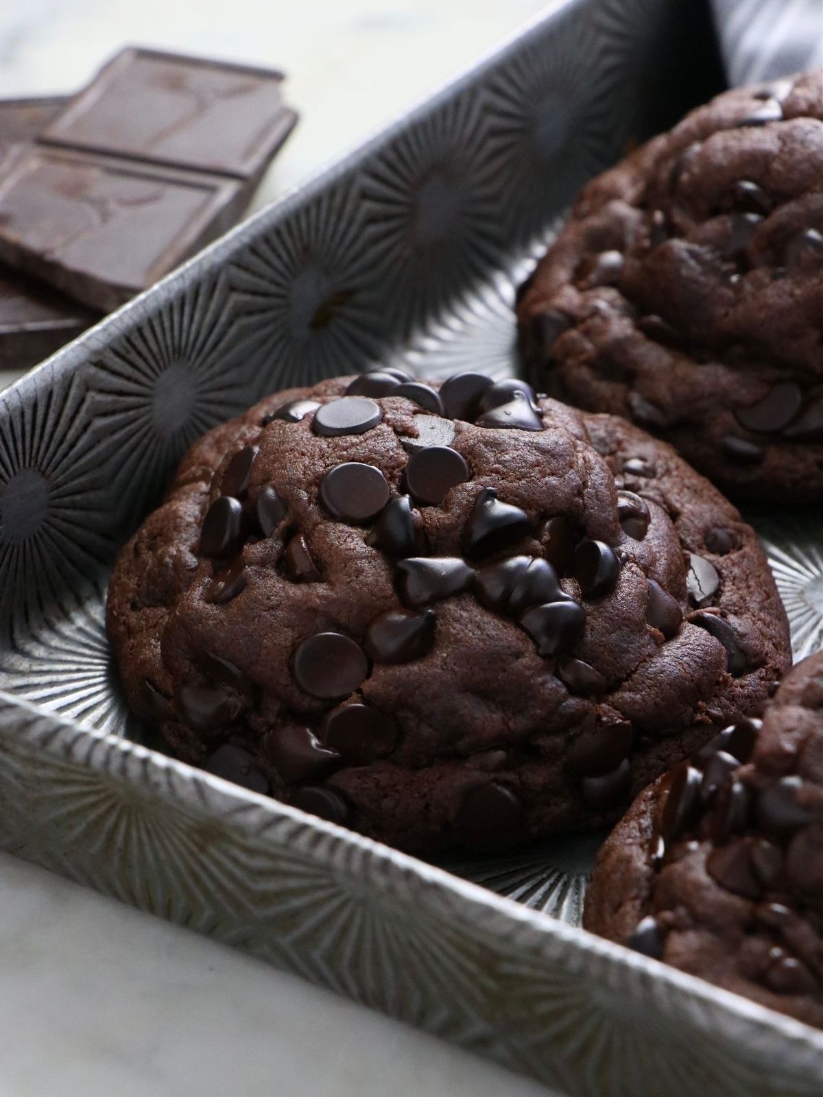TRIPLE CHOCOLATE COOKIES