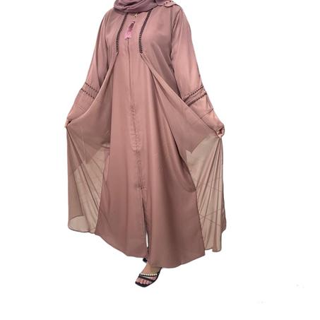 العباية لحمي بأكمام واسعة