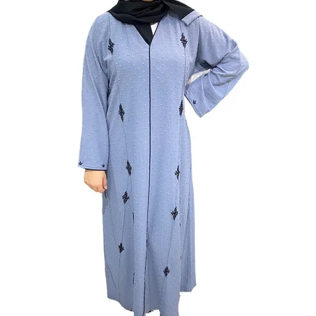 العباية رسمية لون ازراق سماوي