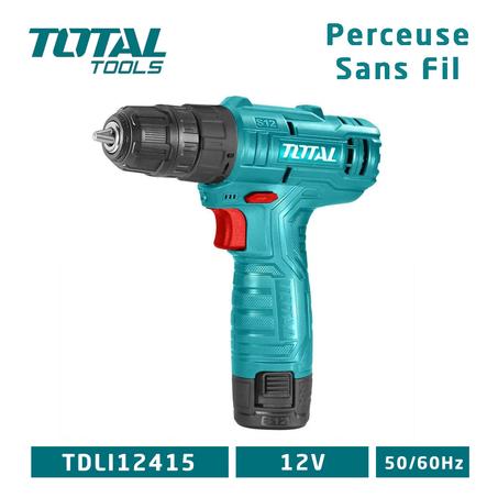 PERCEUSE SANS FIL AU LITHIUM-ION TDLI12415 12V TOTAL TOOLS