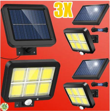 مصباح الطاقة الشمسية مزودة بمستشعر الحركة مع 3 أوضاع إضاءة مختلفة3