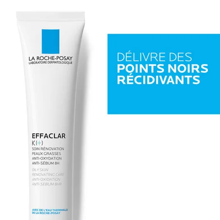 La Roche Posay Effaclar K (+) Soin Rénovation Peaux Grasses Anti-Oxydation Anti-Sébum 8H 40ml